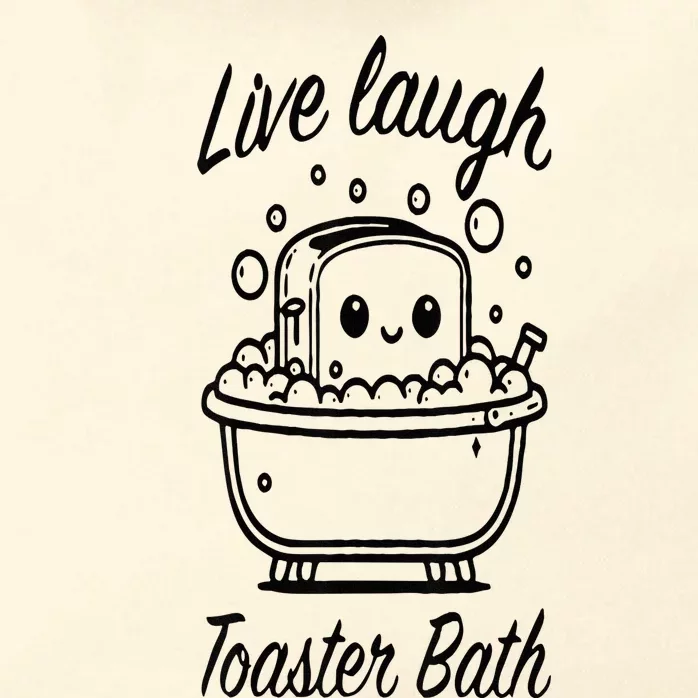 Live Laugh Toaster Bath Zip Tote Bag