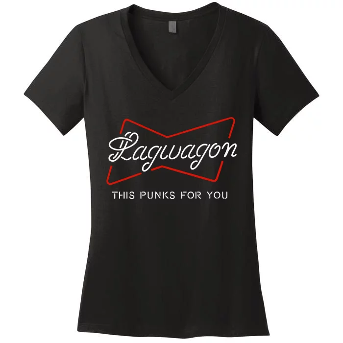 Lagwagon1989 Lagwagon This Punks For You Women's V-Neck T-Shirt