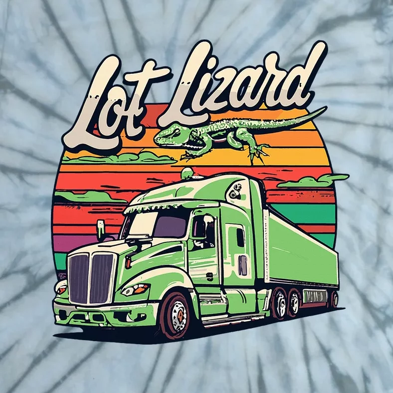 Lot Lizard Truck Driver Adventure Tie-Dye T-Shirt