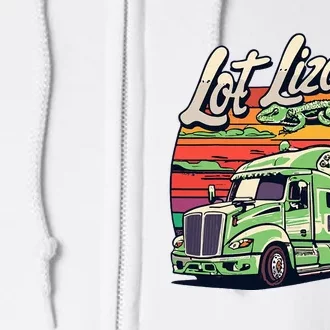 Lot Lizard Truck Driver Adventure Full Zip Hoodie