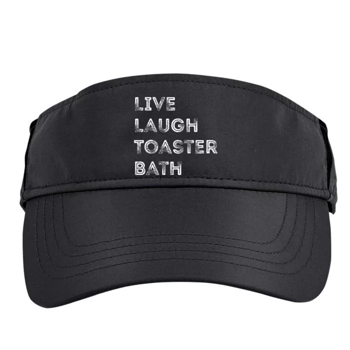 Live Laugh Toaster Bath Inspirational Adult Drive Performance Visor