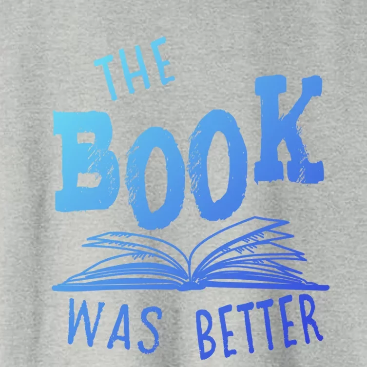 Librarian Library The Book Was Better Bibliophile Gift Women's Crop Top Tee