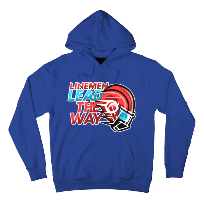 Line Lead The Way N American Football Line Funny Gift Hoodie