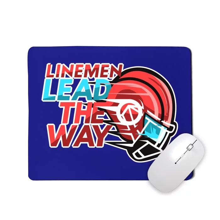 Line Lead The Way N American Football Line Funny Gift Mousepad