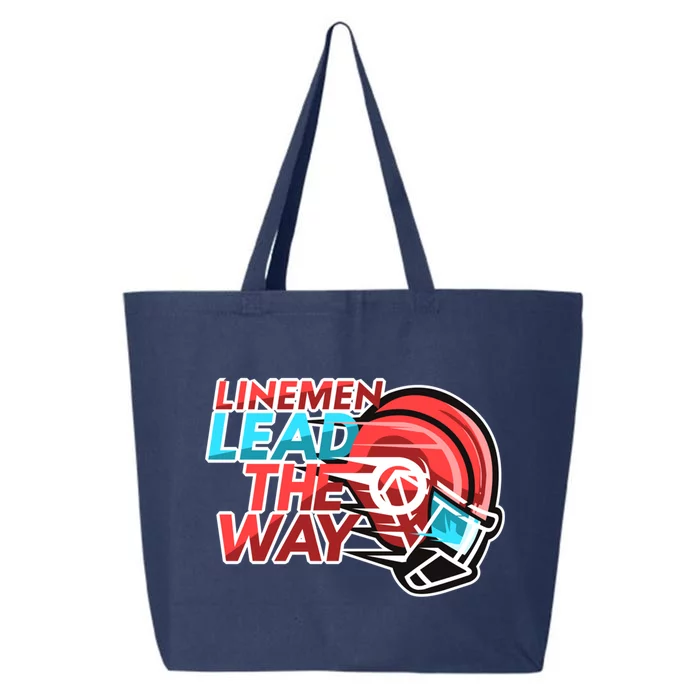 Line Lead The Way N American Football Line Funny Gift 25L Jumbo Tote