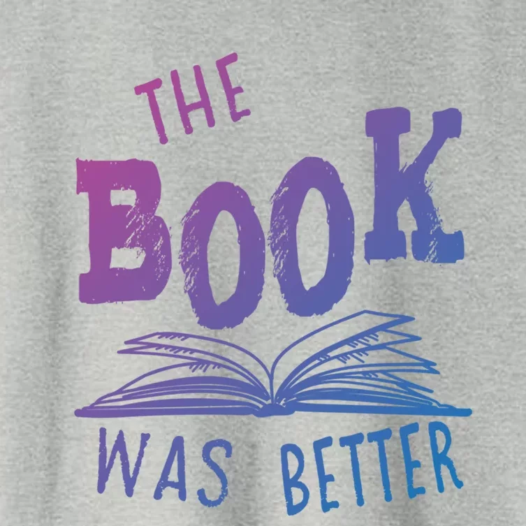 Librarian Library The Book Was Better Bibliophile Gift Women's Crop Top Tee