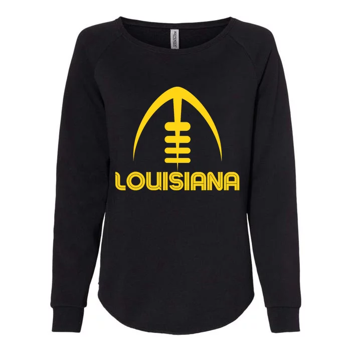 Louisiana La Vintage Design Classic Louisiana Womens California Wash Sweatshirt