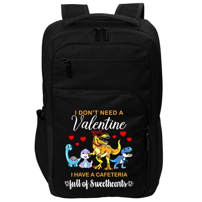 Lunch Lady Valentine I Have A Cafeteria Full Of Sweethearts Gift Impact Tech Backpack