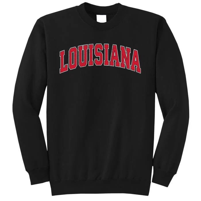 Louisiana La Vintage Athletic Sports Tall Sweatshirt