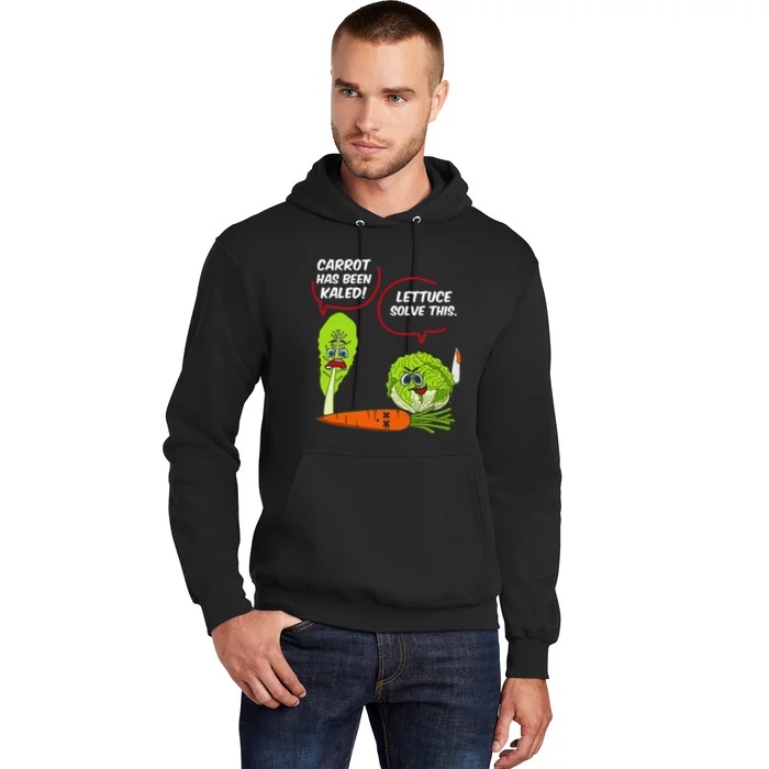 Letttuce Leaf Vegetable Funny Joke Vegetarian Vegan Hoodie