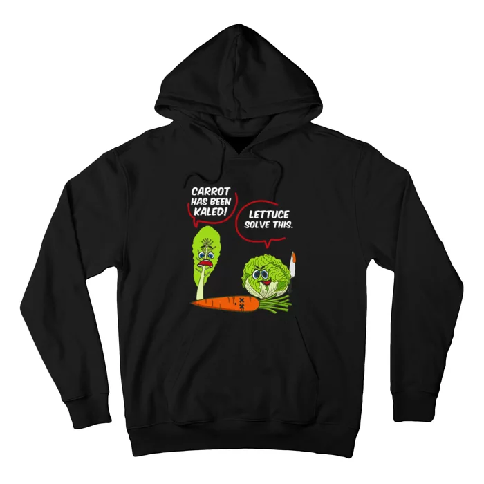 Letttuce Leaf Vegetable Funny Joke Vegetarian Vegan Hoodie