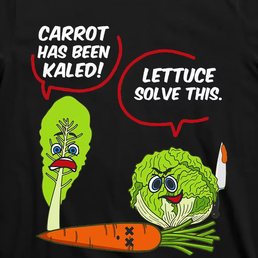 Letttuce Leaf Vegetable Funny Joke Vegetarian Vegan T-Shirt