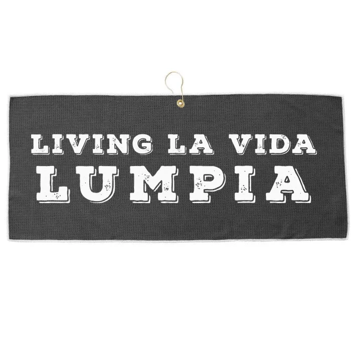 Living La Vida Lumpia Large Microfiber Waffle Golf Towel