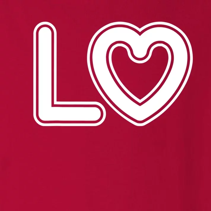 LO Love Valentine's Day Couple Matching Wife & Husband Toddler Long Sleeve Shirt