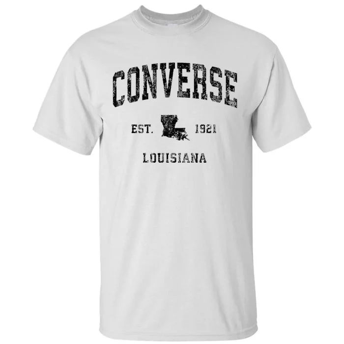 Louisiana La Vintage Athletic Black Sports Design Tall T-Shirt