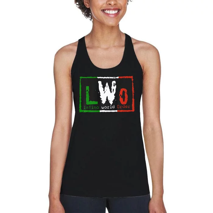 LWO Latino World Order Women's Racerback Tank