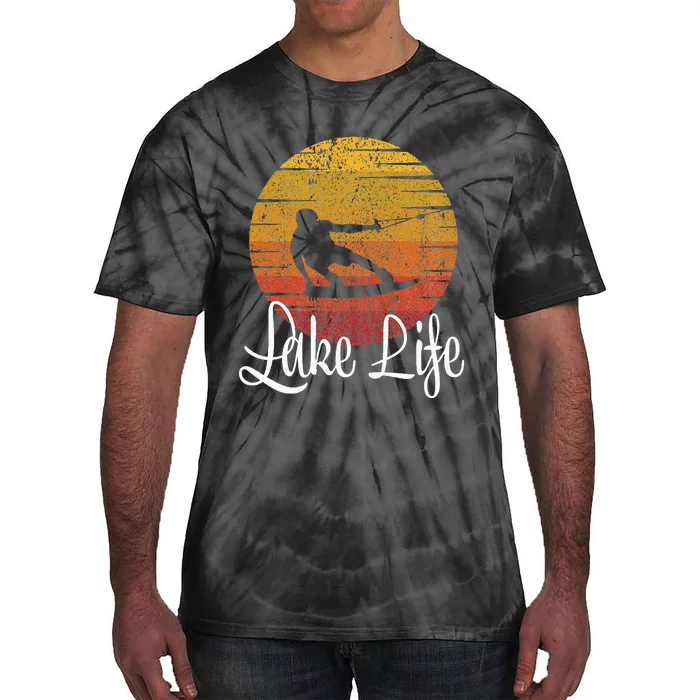 Lake Life Wakeboard Gift Wakeboarding Wakeboarder Tie-Dye T-Shirt