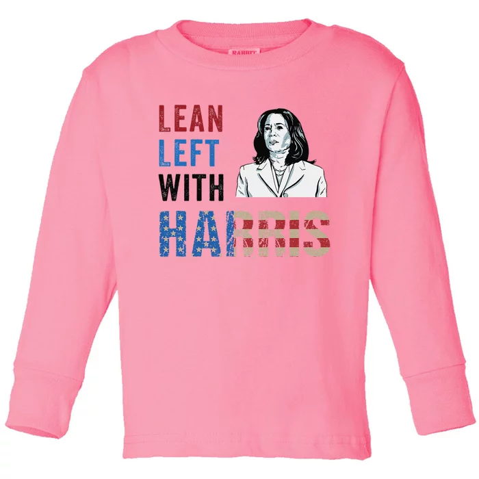 Lean Left With Harris Toddler Long Sleeve Shirt