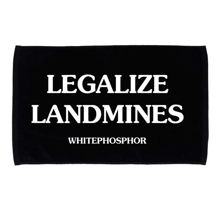 Legalize Landmines Whitephosphor Microfiber Hand Towel