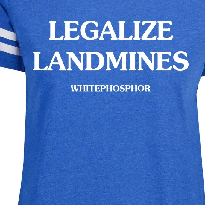 Legalize Landmines Whitephosphor Enza Ladies Jersey Football T-Shirt