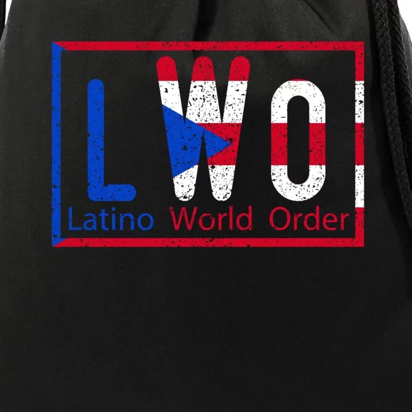 LWO Latino World Order Puerto Rico Drawstring Bag