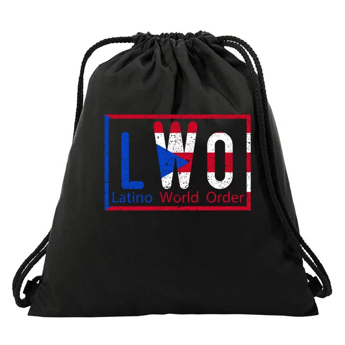 LWO Latino World Order Puerto Rico Drawstring Bag