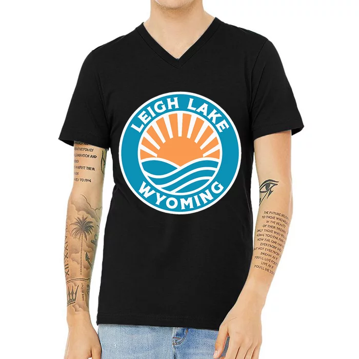 Leigh Lake Wyoming V-Neck T-Shirt