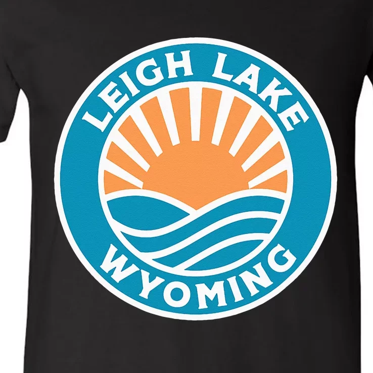 Leigh Lake Wyoming V-Neck T-Shirt