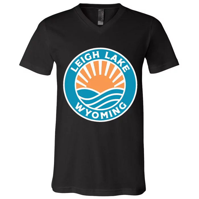 Leigh Lake Wyoming V-Neck T-Shirt