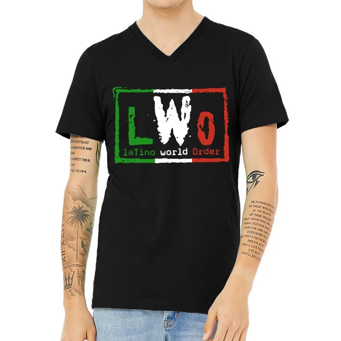 LWO Latino World Order V-Neck T-Shirt