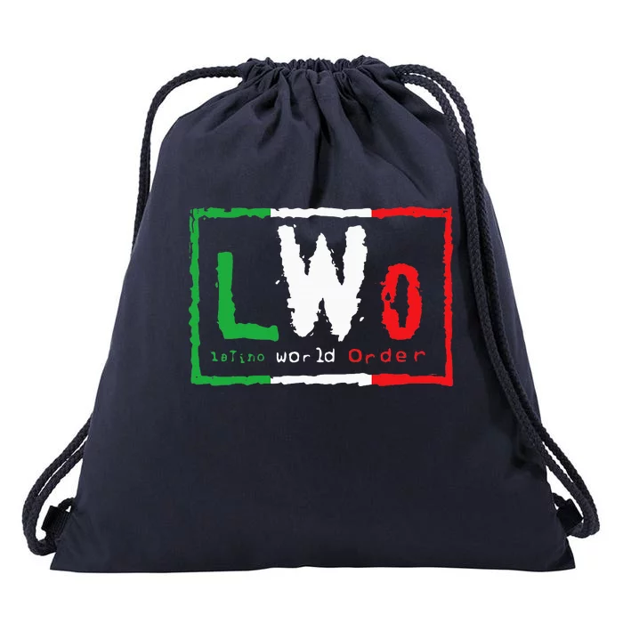 Lwo Latin World Order Drawstring Bag