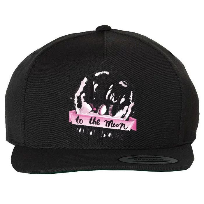 L Love Yoy To The Moon And Back Funny Memories Relationship Gift Wool Snapback Cap