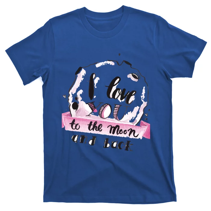 L Love Yoy To The Moon And Back Funny Memories Relationship Gift T-Shirt