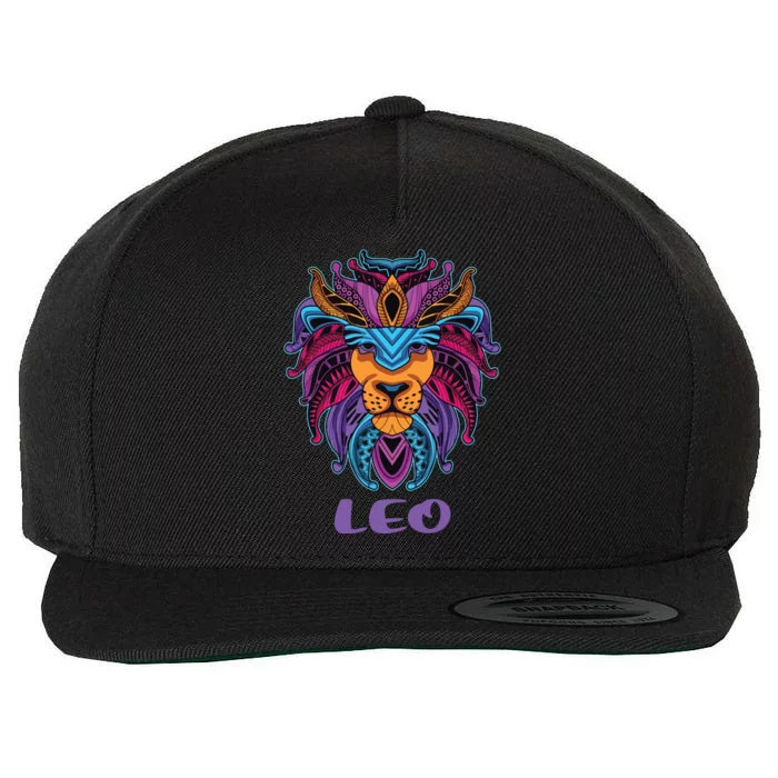 Leo Lion Zodiac Symbol Horoscope Astrology Birthday Gift Wool Snapback Cap