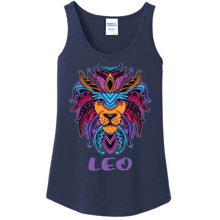 Leo Lion Zodiac Symbol Horoscope Astrology Birthday Gift Ladies Essential Tank