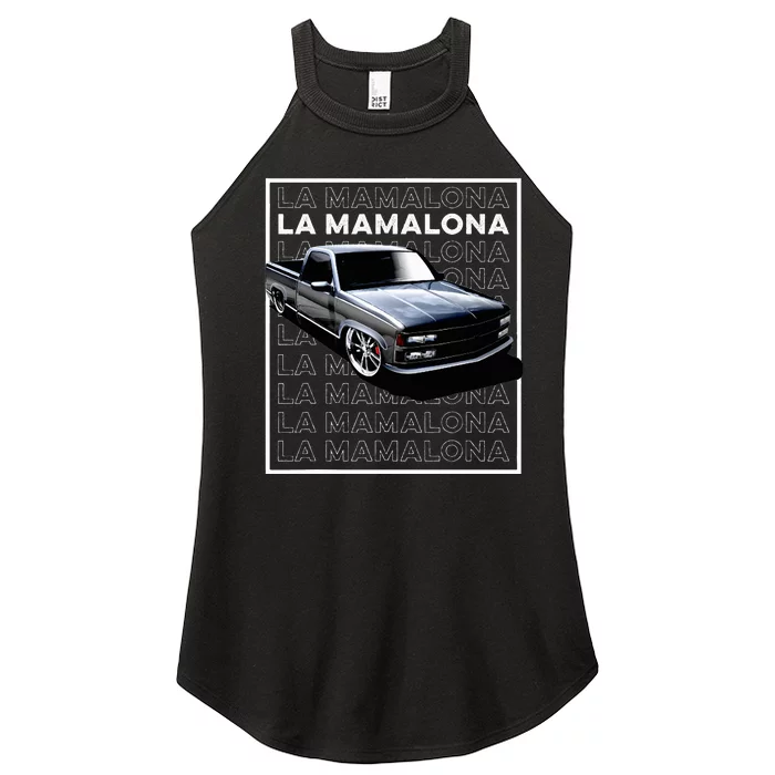 La Mamalona 1990s Obs Static Truck Women’s Perfect Tri Rocker Tank