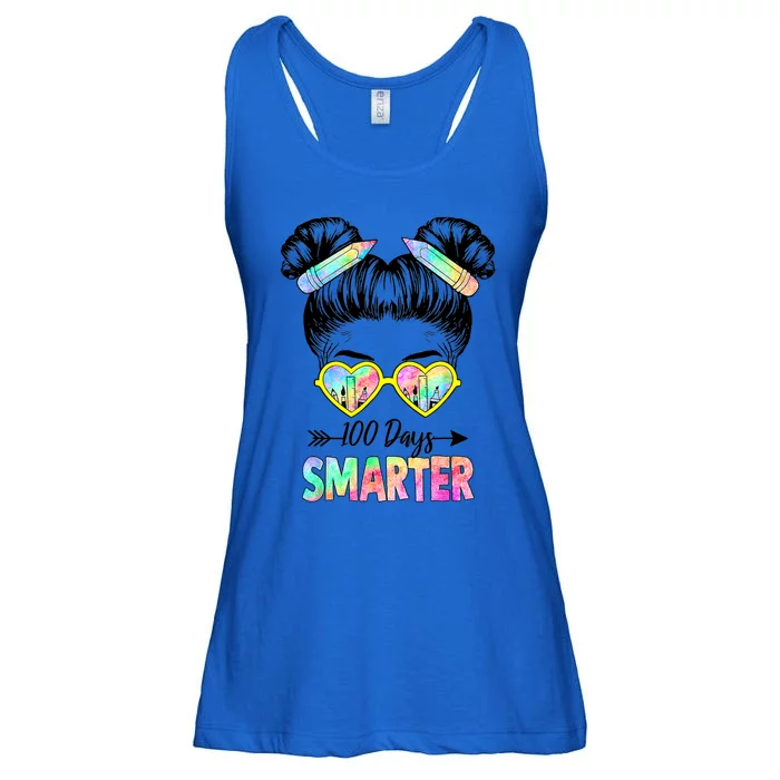 Little Miss 100 Days Smarter 100 Days Of School Teacher Gift Ladies Essential Flowy Tank