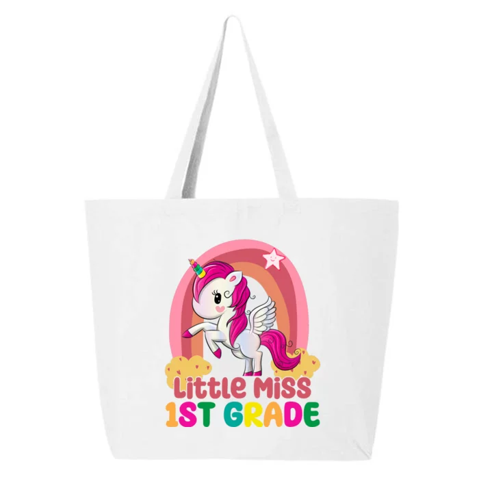 Little Miss 1st Grade Rainbow Unicorn 25L Jumbo Tote