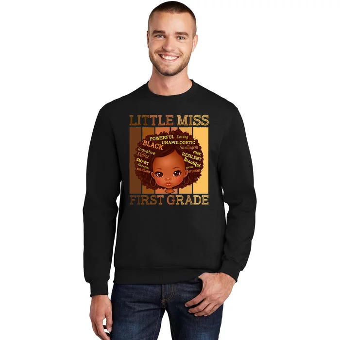 Little Miss 1st Grade Back To School First Grade Sweatshirt