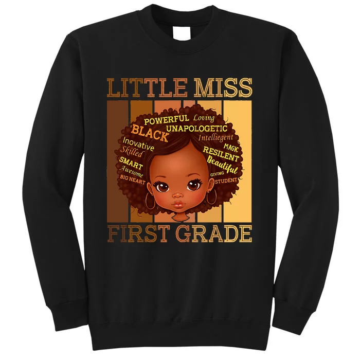 Little Miss 1st Grade Back To School First Grade Sweatshirt