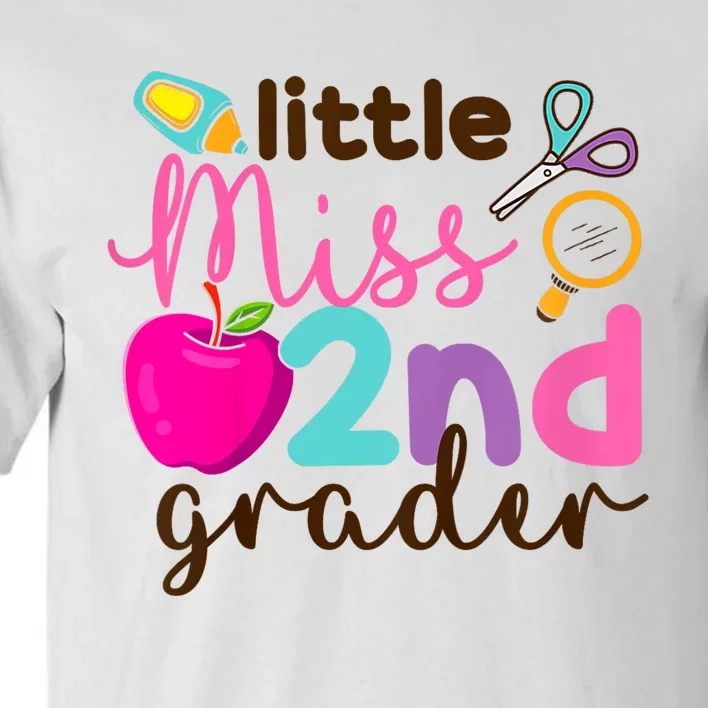 Little Miss 2nd Grade First Day Of Second Grade Cute Tall T-Shirt