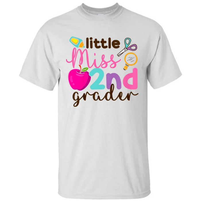 Little Miss 2nd Grade First Day Of Second Grade Cute Tall T-Shirt