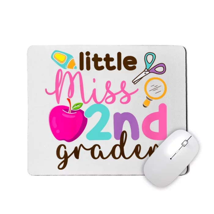 Little Miss 2nd Grade First Day Of Second Grade Cute Mousepad