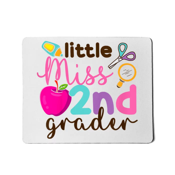 Little Miss 2nd Grade First Day Of Second Grade Cute Mousepad