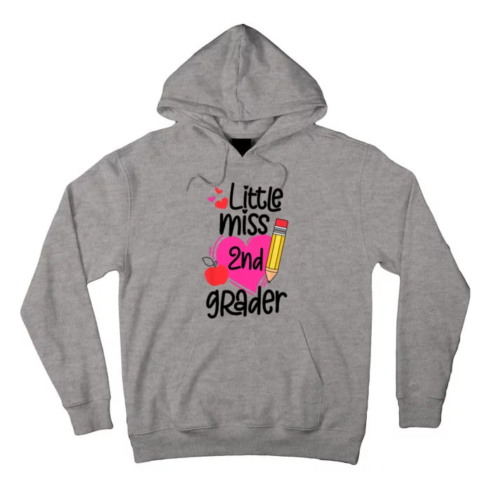 Little Miss 2nd Grader First Day Of Second Grade Girl Tall Hoodie