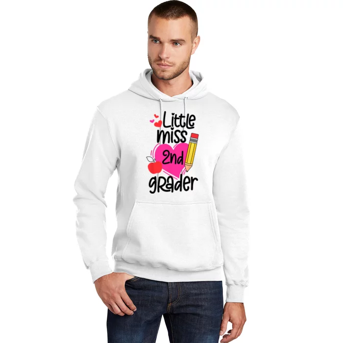 Little Miss 2nd Grader First Day Of Second Grade Girl Hoodie