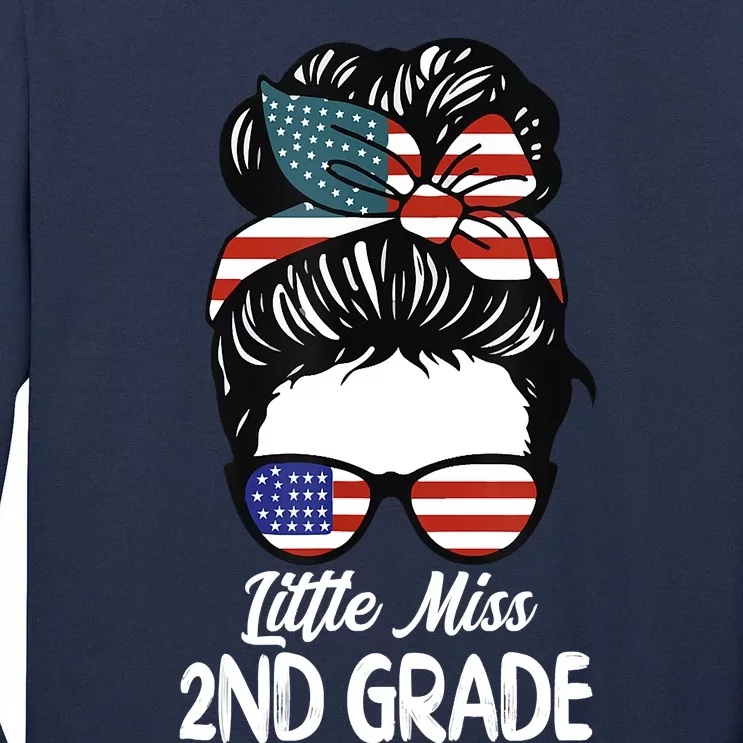 Little Miss 2nd Grade Back To School Daughter Tall Long Sleeve T-Shirt