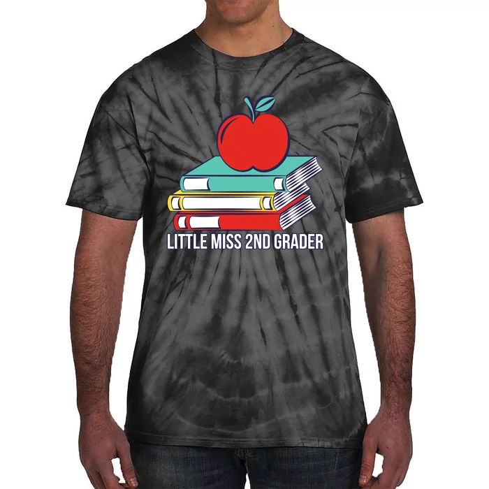 Little Miss 2nd Grader First Day Of Second Grade Tie-Dye T-Shirt