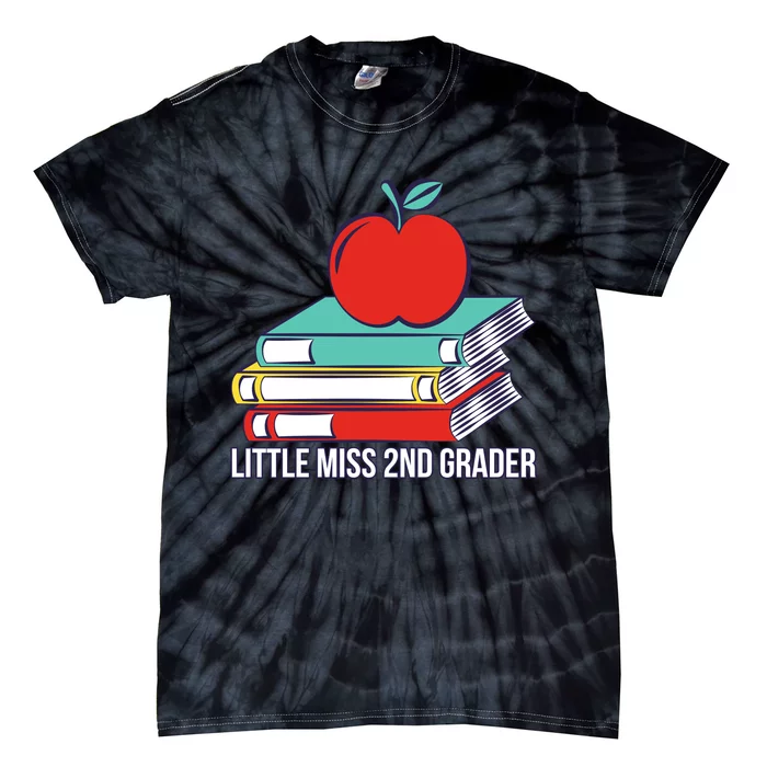 Little Miss 2nd Grader First Day Of Second Grade Tie-Dye T-Shirt