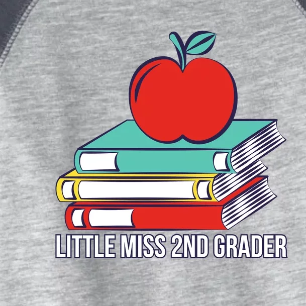 Little Miss 2nd Grader First Day Of Second Grade Toddler Fine Jersey T-Shirt